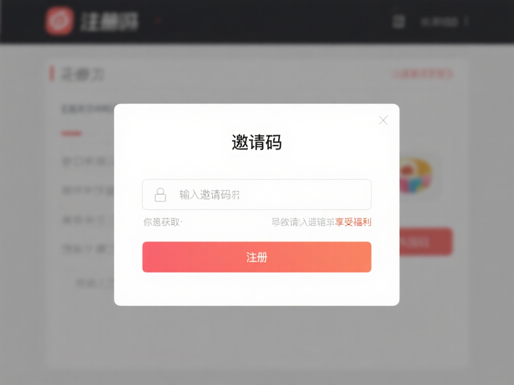 输入邀请码：在注册页面中找到“邀请码”输入框，填入